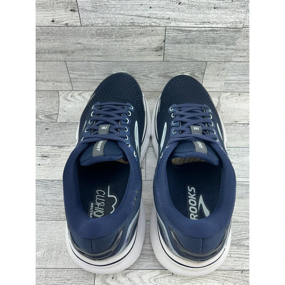 Brooks Ghost 15 Navy Blue Running Shoes Women Sz 8 Medium 1203801B450